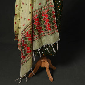 Kutch tie-dye cotton bandhani 2pc unstitched dress material