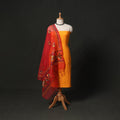 Kutch tie-dye cotton bandhani 2pc unstitched dress material