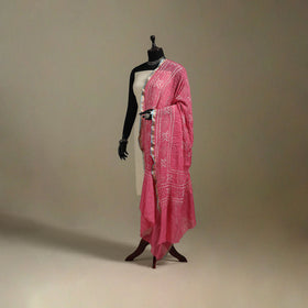 Kutch tie-dye cotton bandhani dupatta 31 - handcrafted