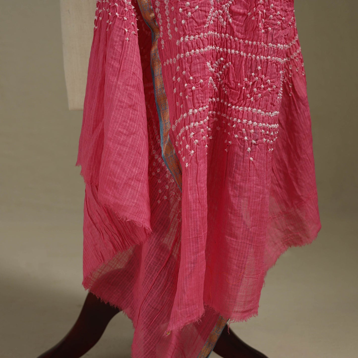 Kutch tie-dye cotton bandhani dupatta 31 - handcrafted