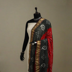Kutch tie-dye cotton bandhani dupatta 35 - handcrafted