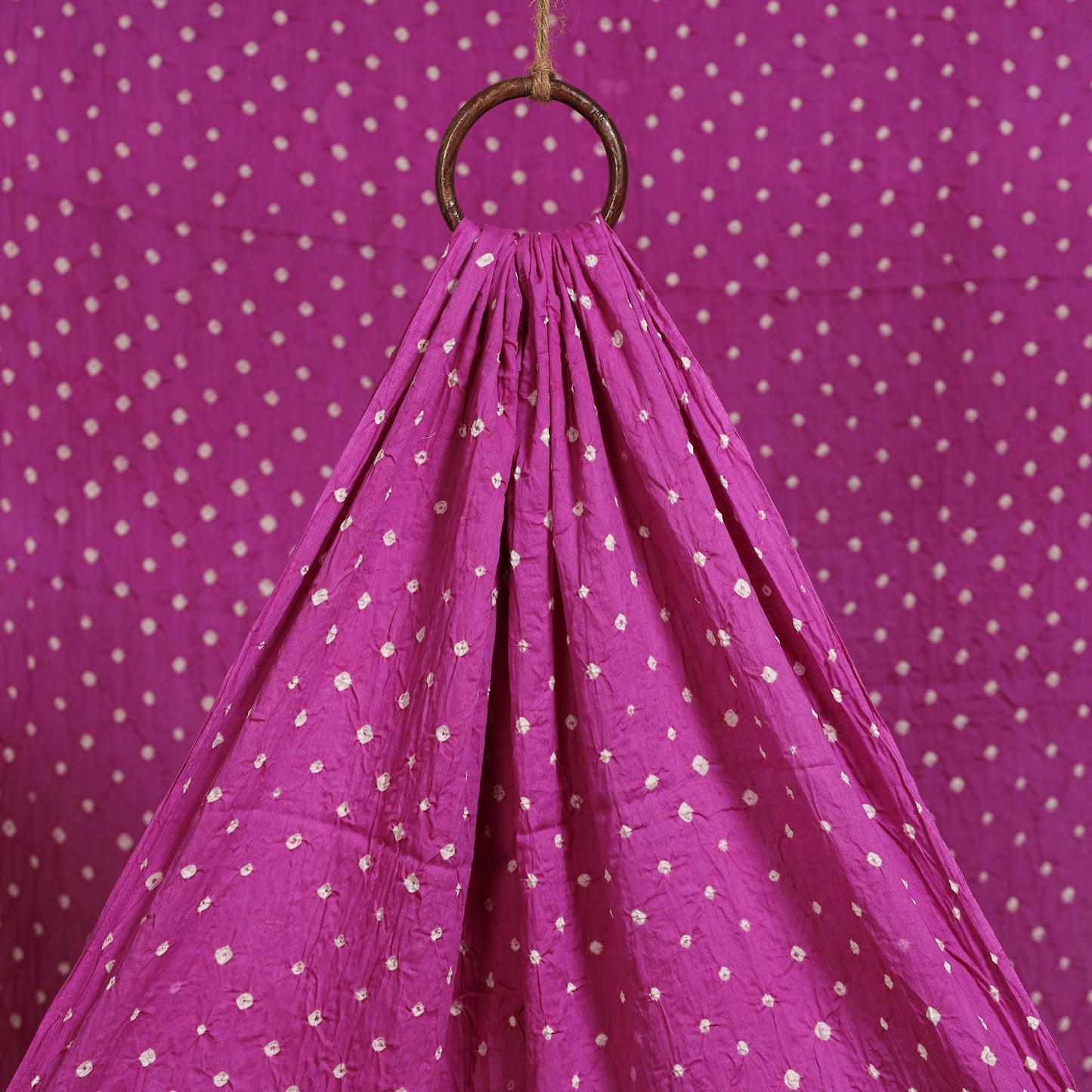 Kutch tie-dye cotton bandhani fabric 02 - handcrafted