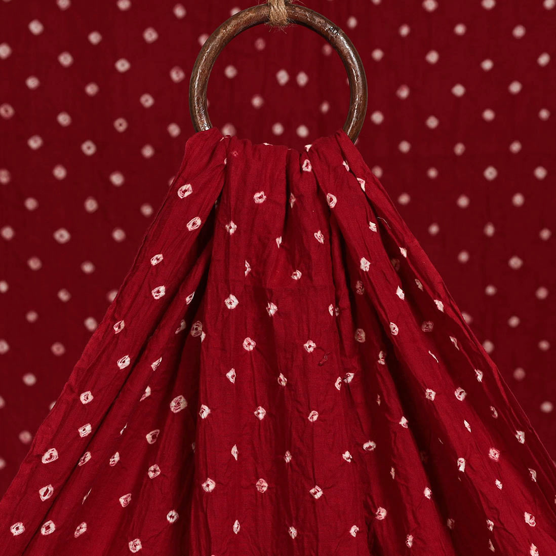 Kutch tie-dye cotton bandhani fabric 05 - handcrafted