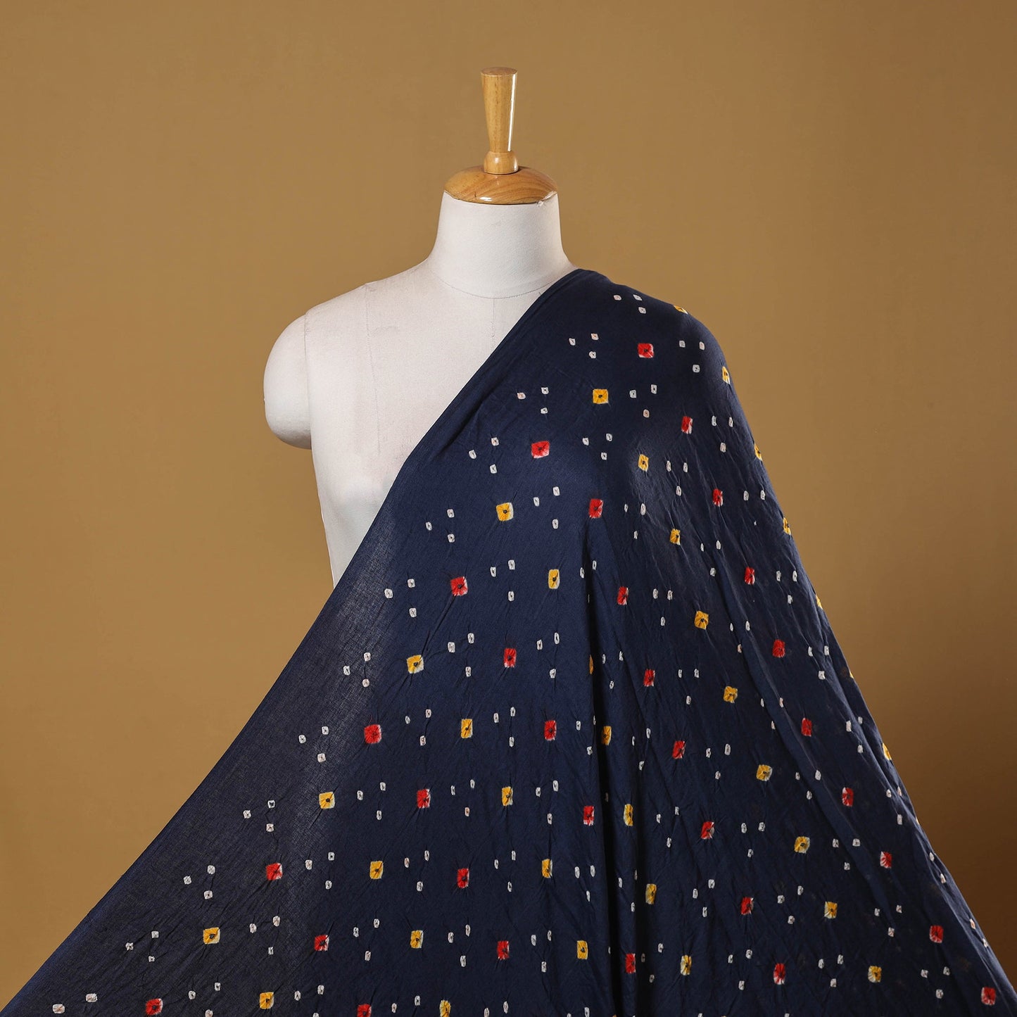 Kutch tie-dye cotton bandhani fabric 10 - handcrafted