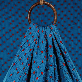 Kutch tie-dye modal silk bandhani fabric 01 - handcrafted