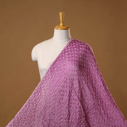 Kutch tie-dye modal silk bandhani fabric 01 - handcrafted