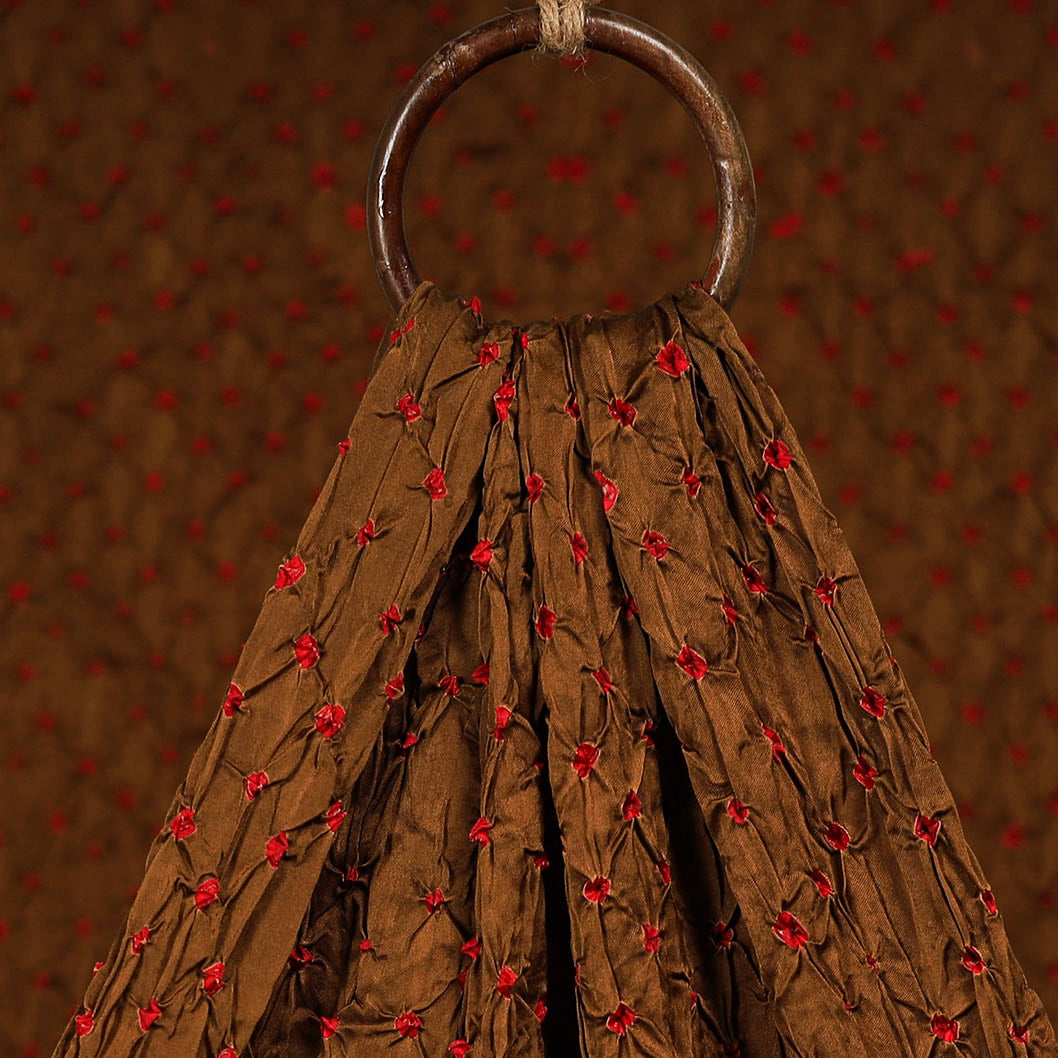 Kutch tie-dye modal silk bandhani fabric 04 - handcrafted