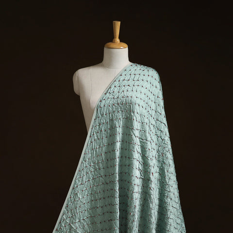 Kutch tie-dye modal silk bandhani fabric 07 - handcrafted