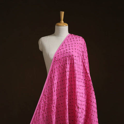 Kutch tie-dye modal silk bandhani fabric 08 - handcrafted