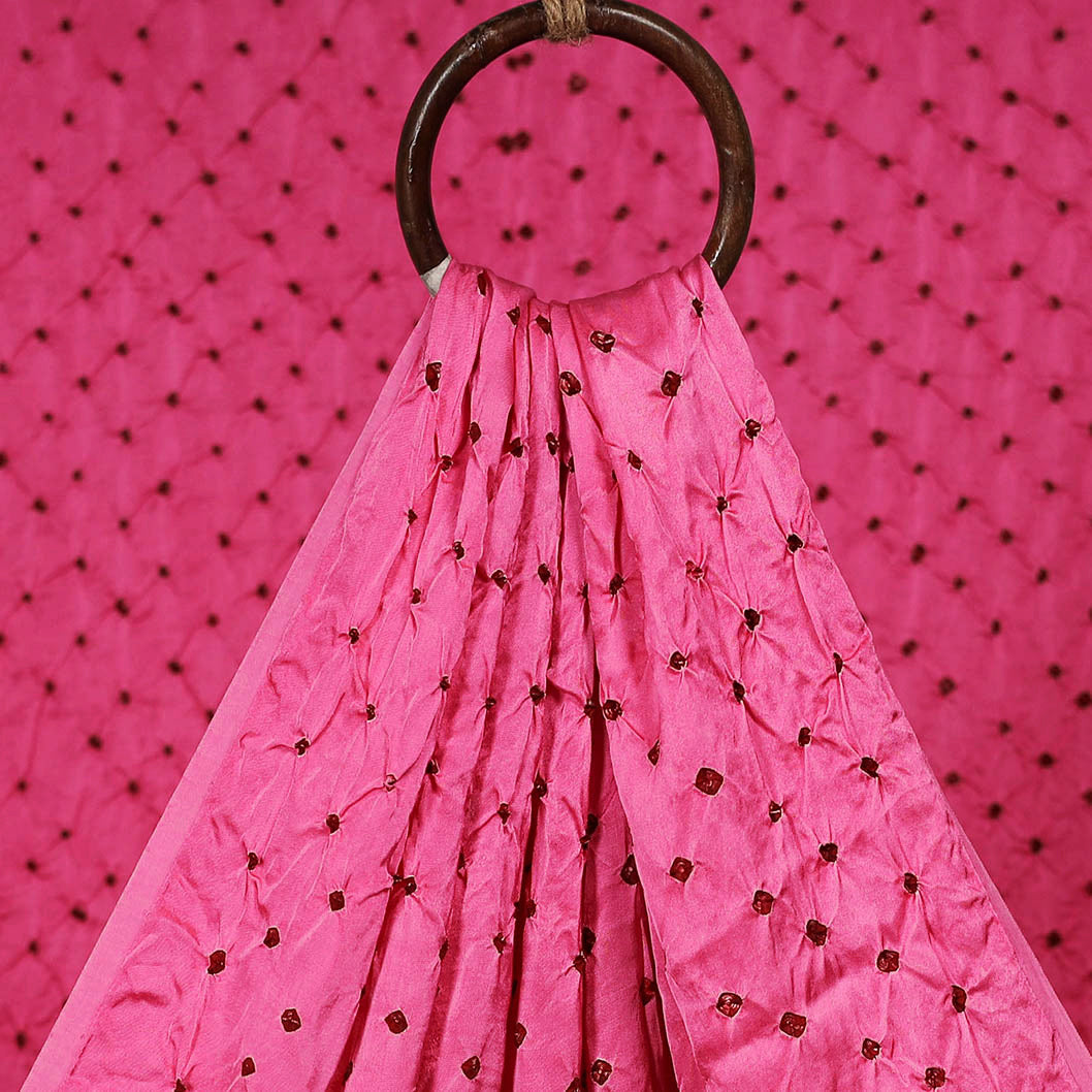 Kutch tie-dye modal silk bandhani fabric 08 - handcrafted
