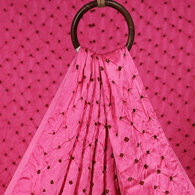 Kutch tie-dye modal silk bandhani fabric 08 - handcrafted