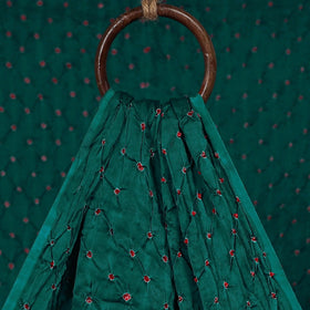 Kutch tie-dye modal silk bandhani fabric 10 - handcrafted