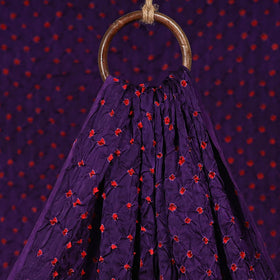 Kutch tie-dye modal silk bandhani fabric 13 - handcrafted