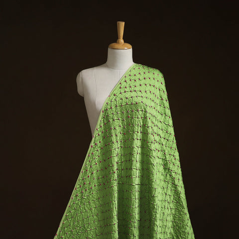 Kutch tie-dye modal silk bandhani fabric 19 - handcrafted