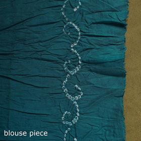 Kutch tie-dye pure cotton bandhani saree 01 - handcrafted