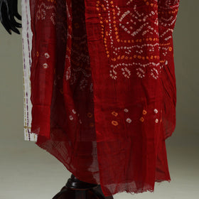 Kutch tie-dye pure mul cotton bandhani dupatta 02