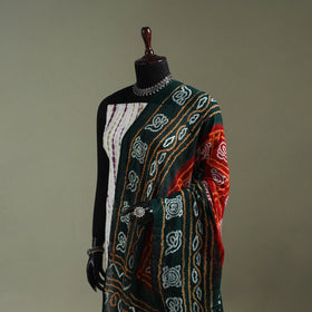 Kutch tie-dye pure mul cotton bandhani dupatta 03