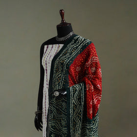 Kutch tie-dye pure mul cotton bandhani dupatta 04
