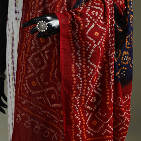 Kutch tie-dye pure mul cotton bandhani dupatta 06