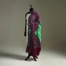 Kutch tie-dye pure mul cotton bandhani dupatta 08