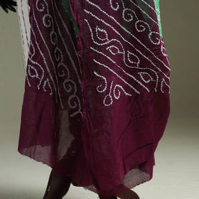 Kutch tie-dye pure mul cotton bandhani dupatta 08