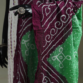 Kutch tie-dye pure mul cotton bandhani dupatta 08