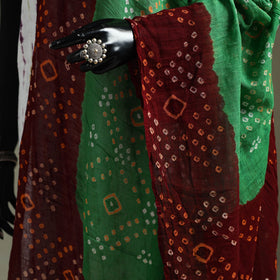 Kutch tie-dye pure mul cotton bandhani dupatta 14