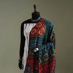 Kutch tie-dye pure mul cotton bandhani dupatta 15