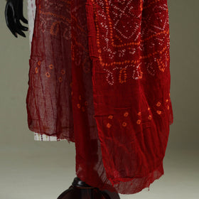 Kutch tie-dye pure mul cotton bandhani dupatta 16