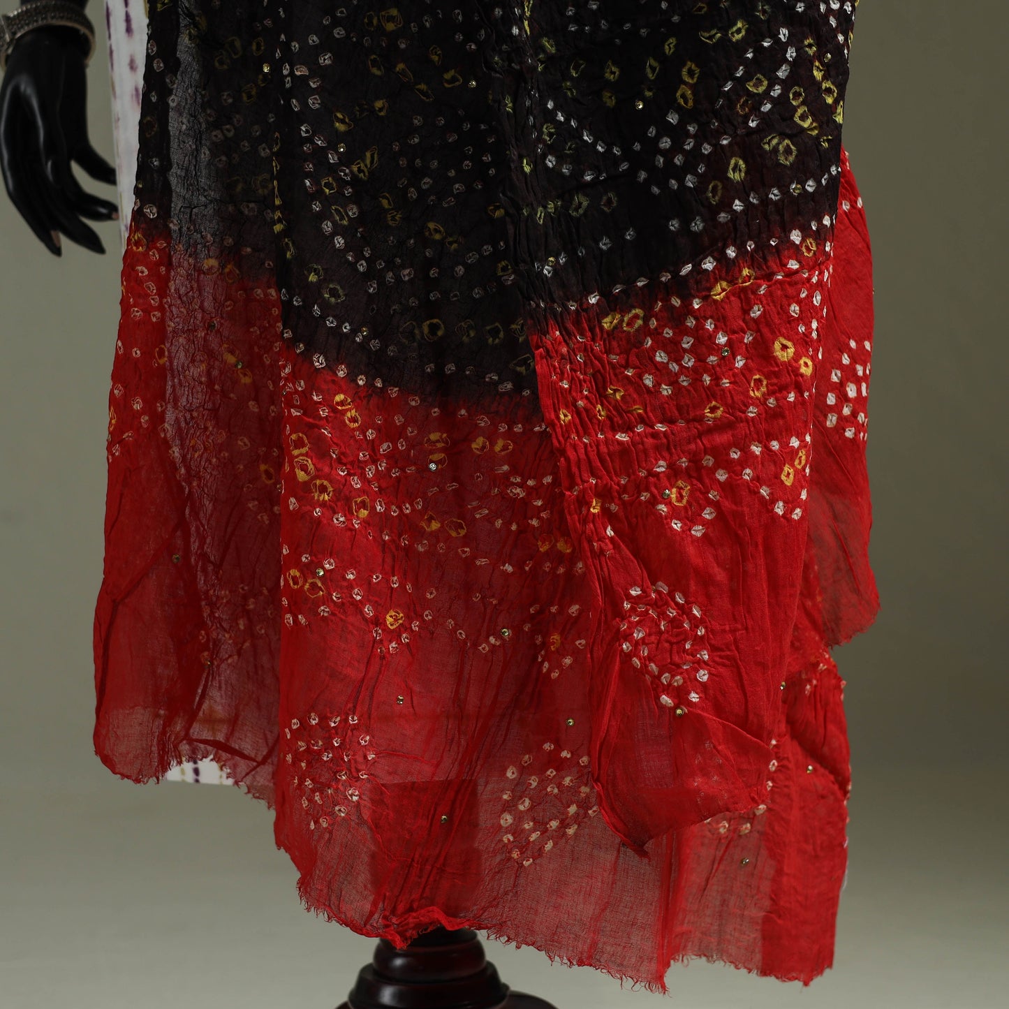 Kutch tie-dye pure mul cotton bandhani dupatta 18