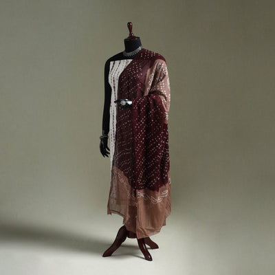 Kutch tie-dye pure mul cotton bandhani dupatta 24