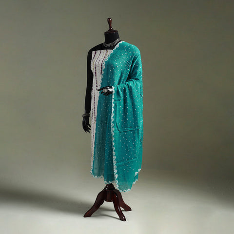 Kutch tie-dye pure mul cotton bandhani dupatta 25