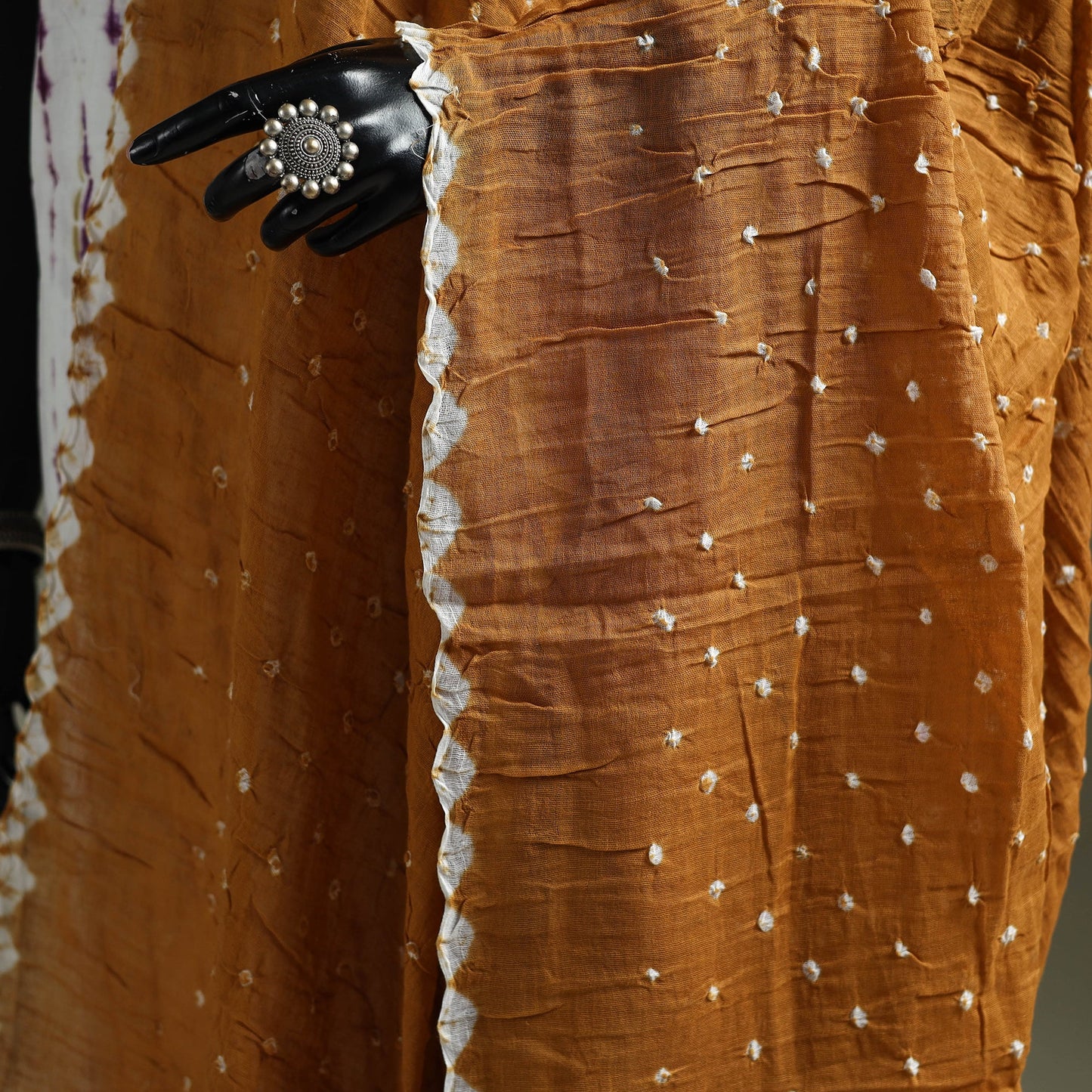 Kutch tie-dye pure mul cotton bandhani dupatta 26