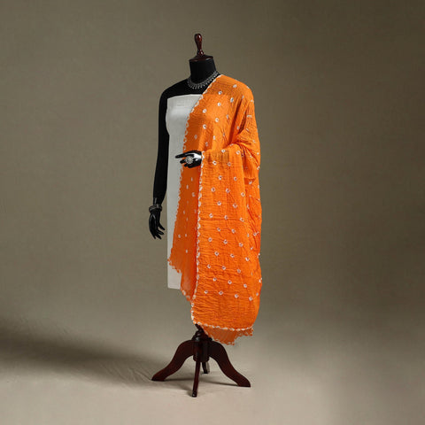 Kutch tie-dye mul cotton shibori bandhani dupatta 37