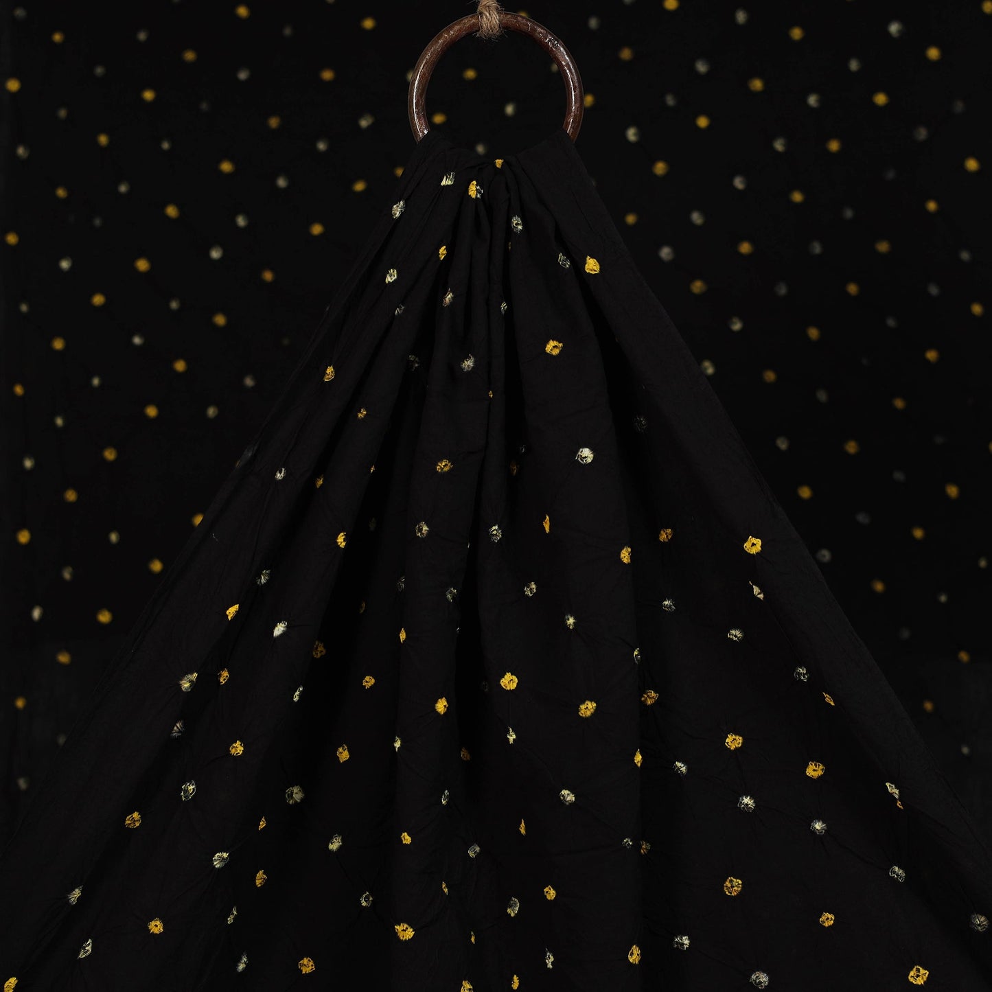 Kutch tie-dye pure mul cotton bandhani fabric 01