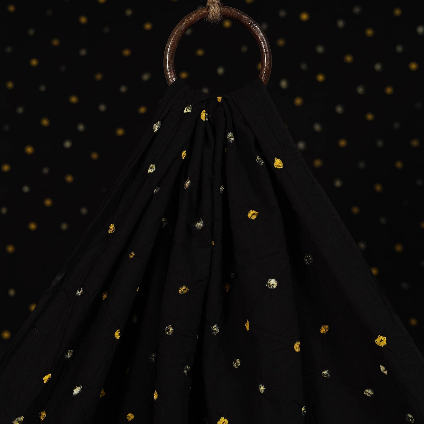 Kutch tie-dye pure mul cotton bandhani fabric 01