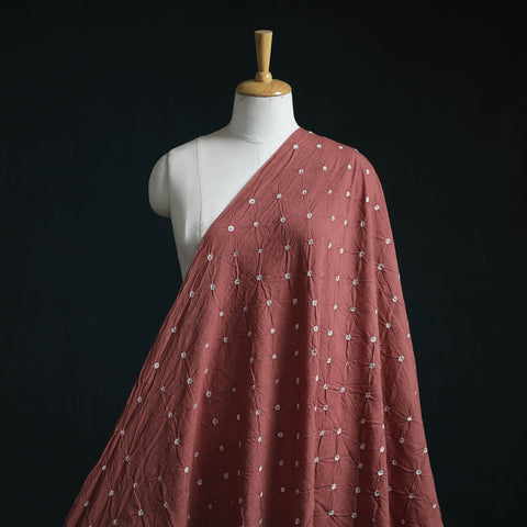 Kutch tie-dye pure mul cotton bandhani fabric 02