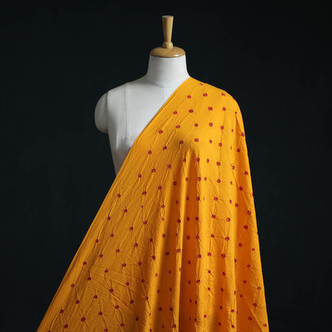 Kutch tie-dye pure mul cotton bandhani fabric 05