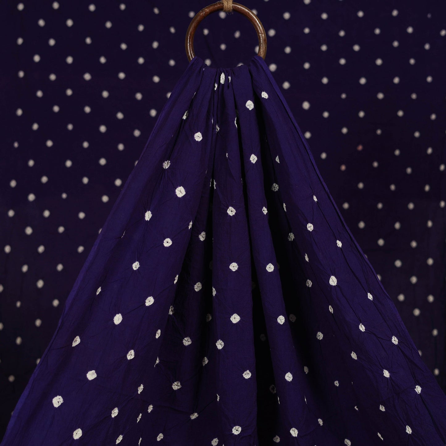 Kutch tie-dye pure mul cotton bandhani fabric 08