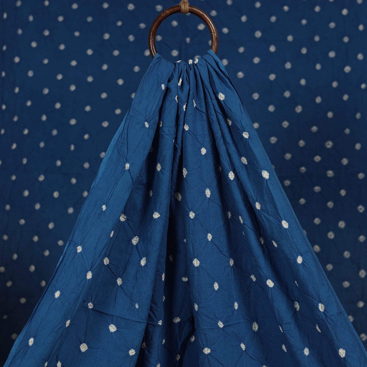 Kutch tie-dye pure mul cotton bandhani fabric 10