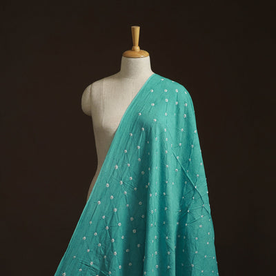 Kutch tie-dye pure mul cotton bandhani fabric 11