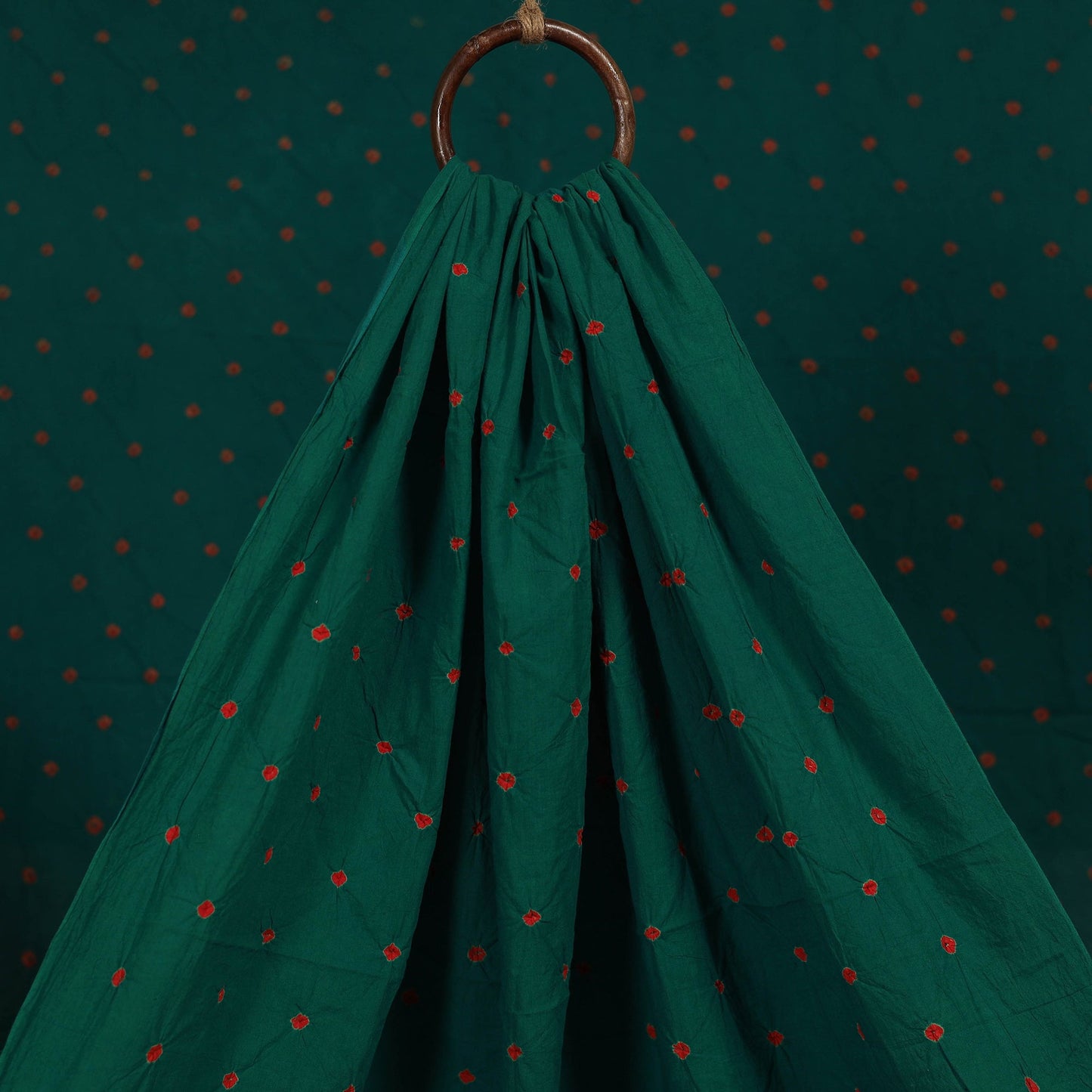 Kutch tie-dye pure mul cotton bandhani fabric 14