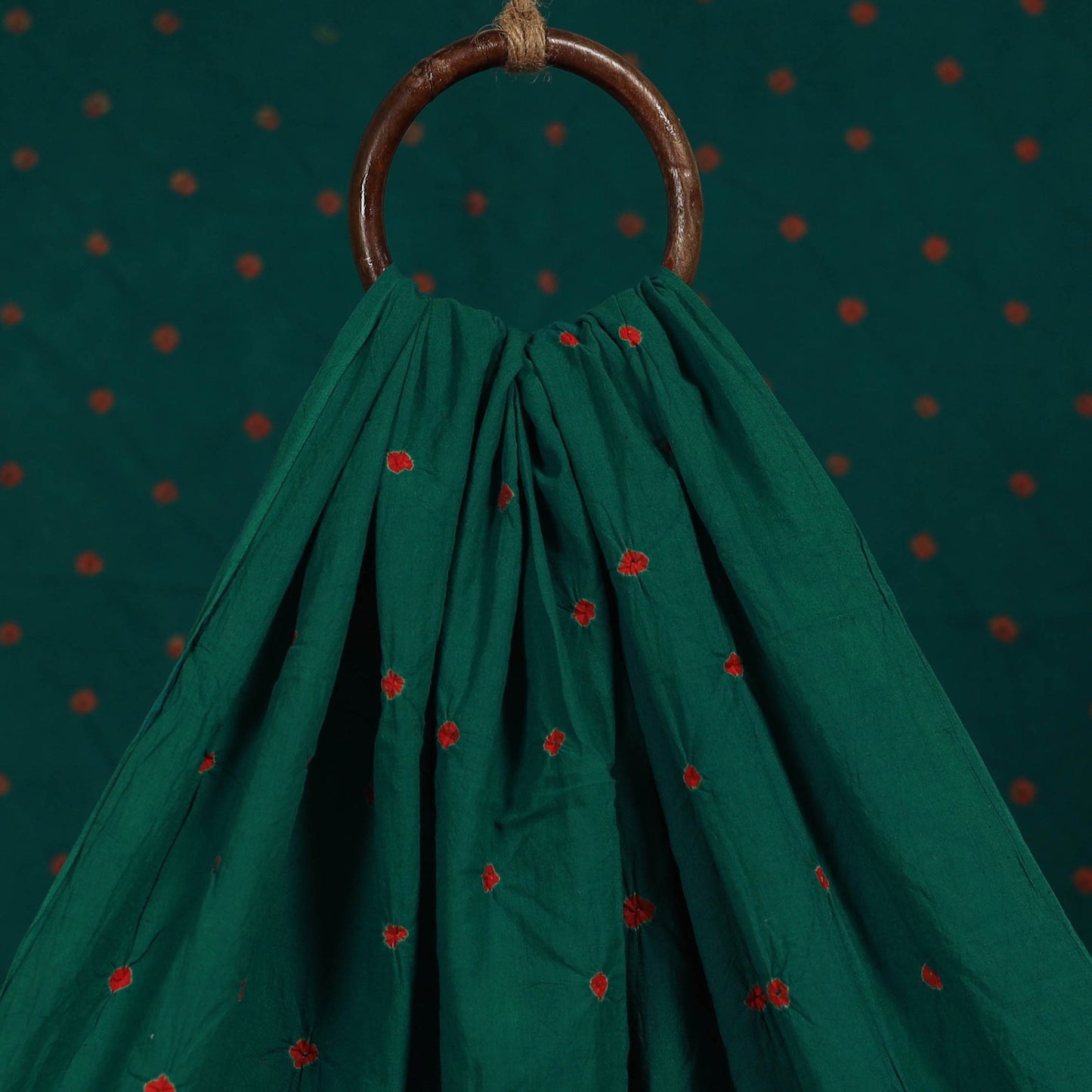 Kutch tie-dye pure mul cotton bandhani fabric 14