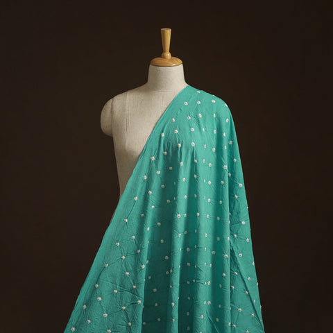 Kutch tie-dye pure mul cotton bandhani fabric 19