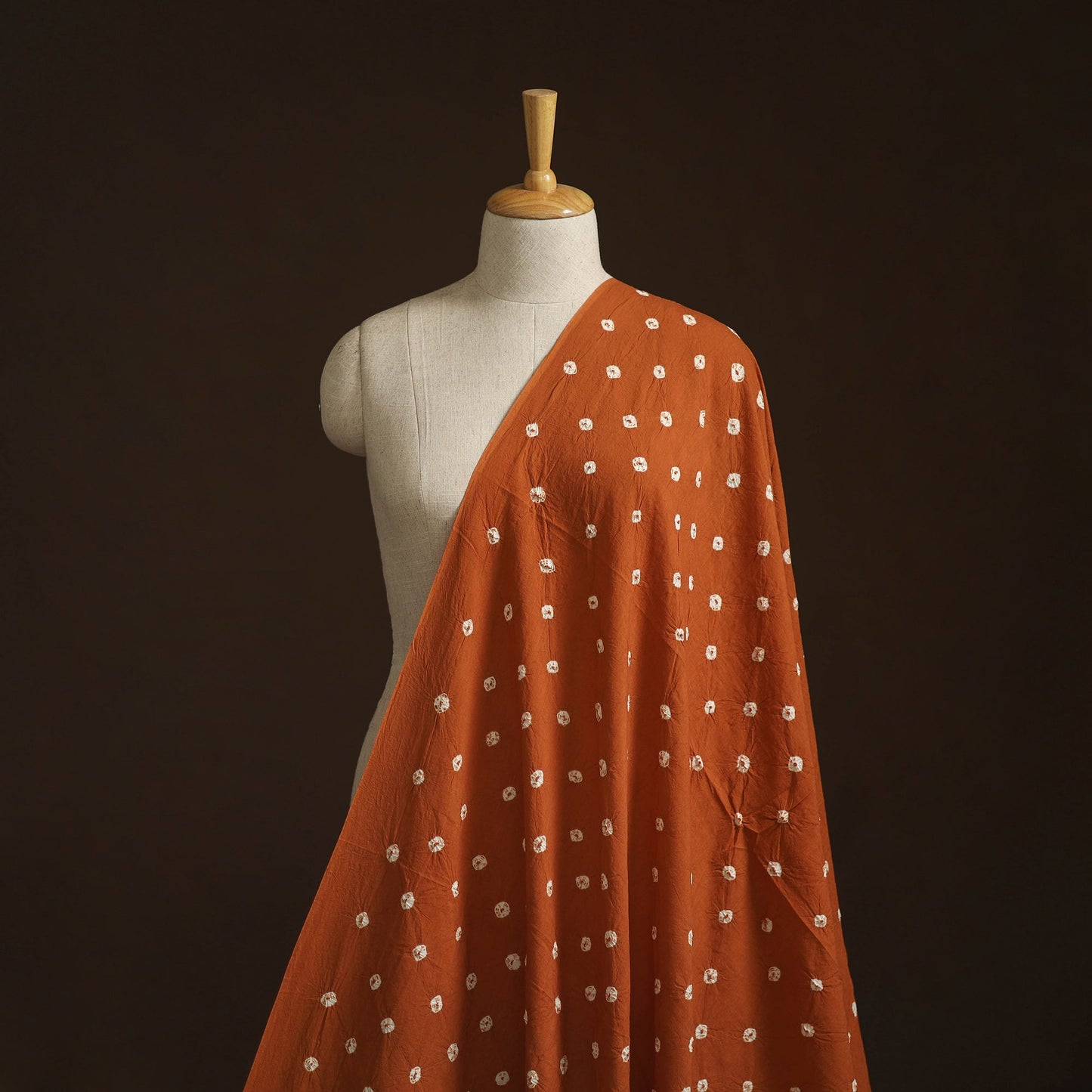 Kutch tie-dye pure mul cotton bandhani fabric 20