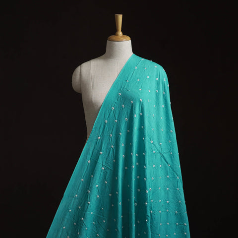 Kutch tie-dye pure mul cotton bandhani fabric 21