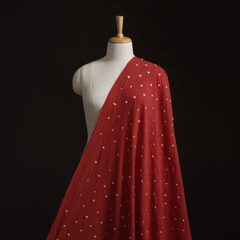 Kutch tie-dye pure mul cotton bandhani fabric 22