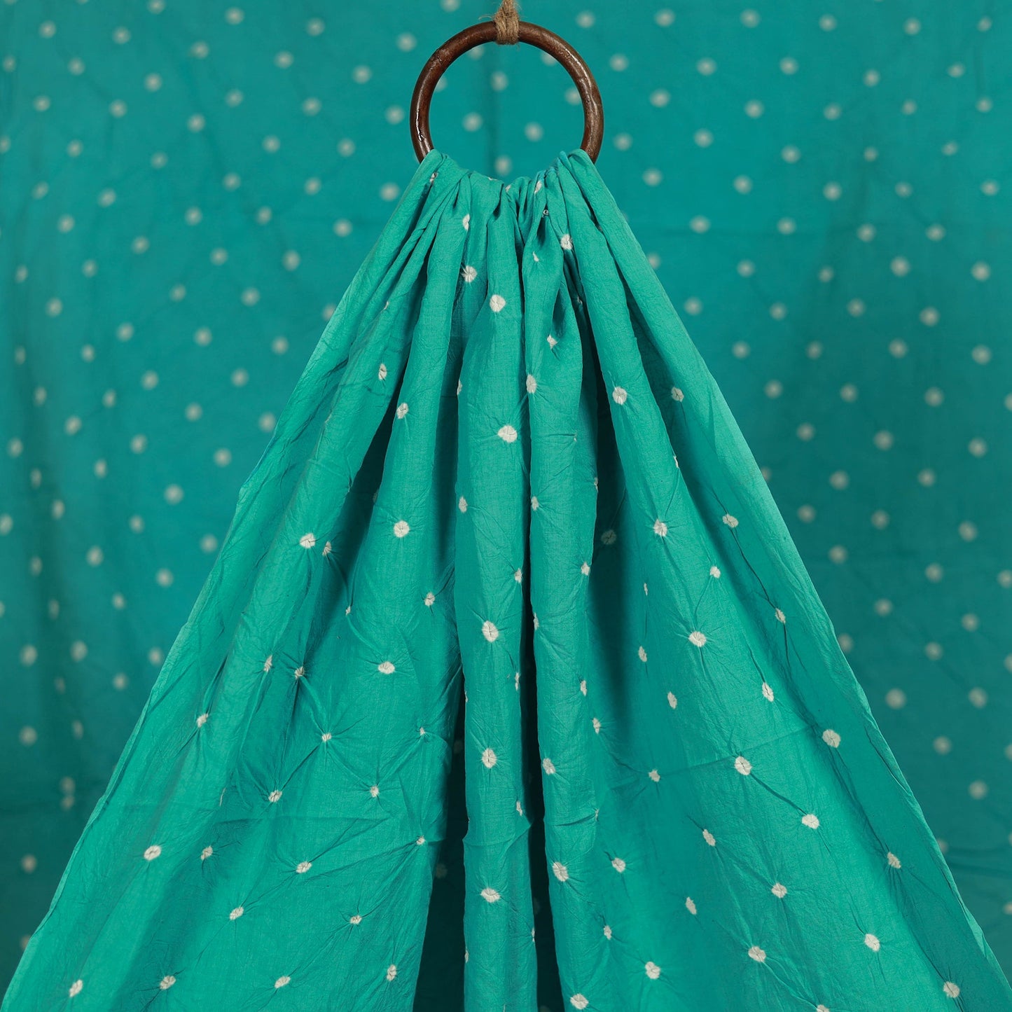 Kutch tie-dye pure mul cotton bandhani fabric 23