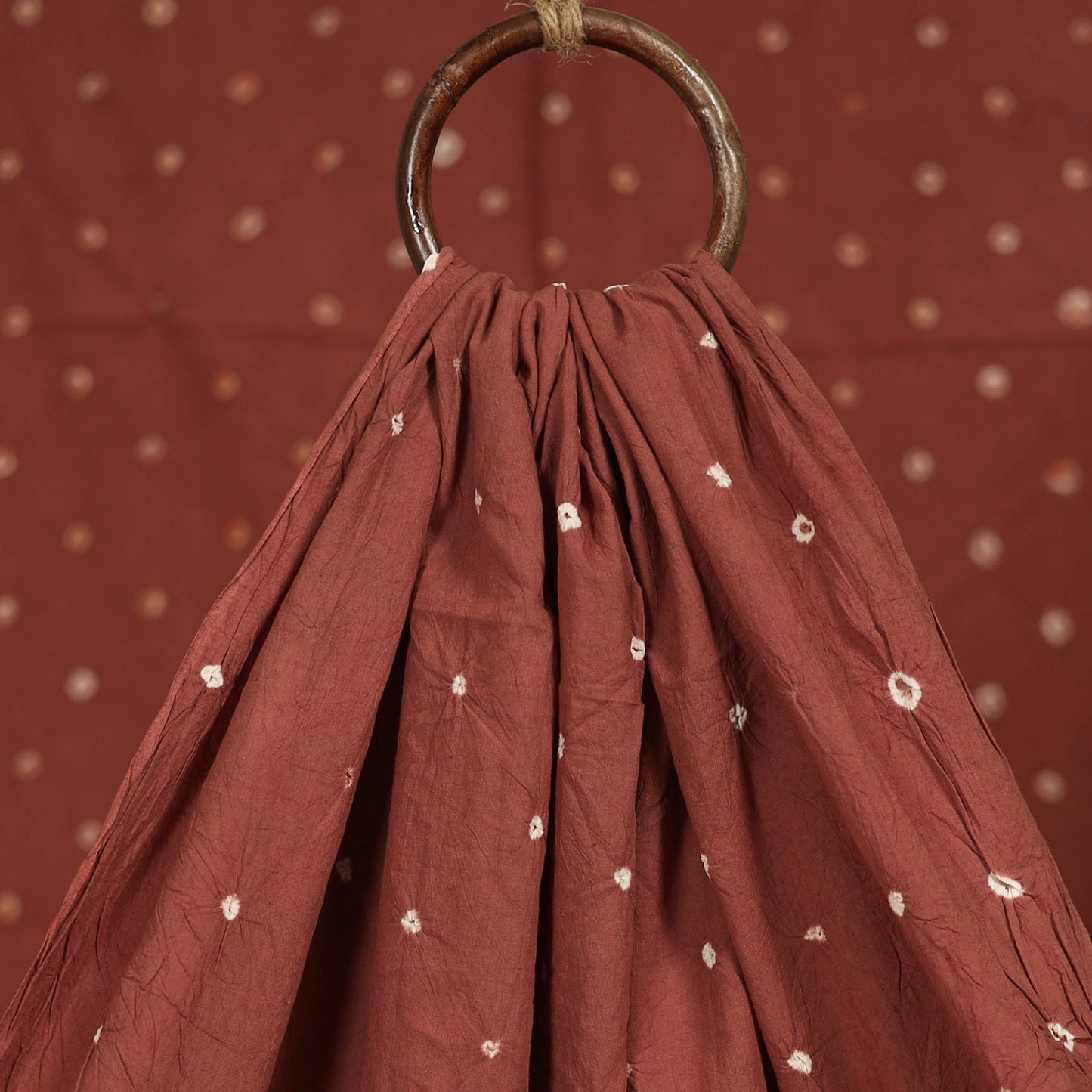 Kutch tie-dye pure mul cotton bandhani fabric 24