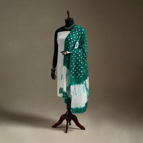 Kutch tie-dye mul cotton shibori bandhani dupatta 38